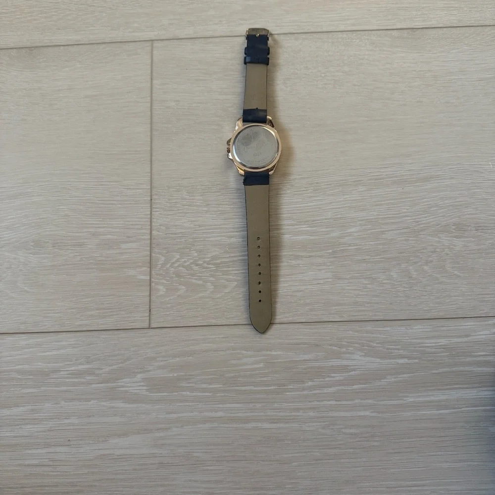 3/$10 Jessica Carlyle Women's Rose Gold Watch with Blue Strap
